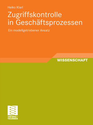 cover image of Zugriffskontrolle in Geschäftsprozessen